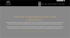 Desktop Screenshot of heatherwoodgolfing.com
